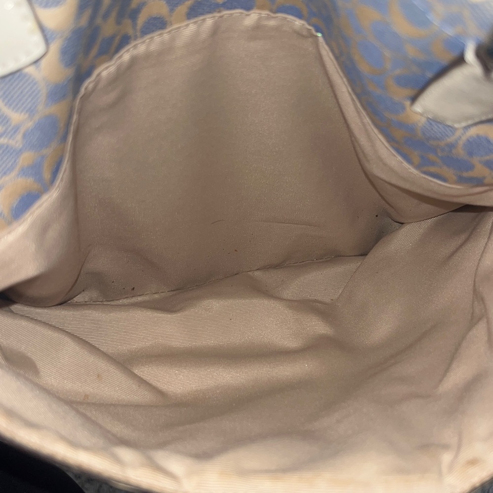 Coach Chambray Signature C Ivory Python Embossed … - image 10